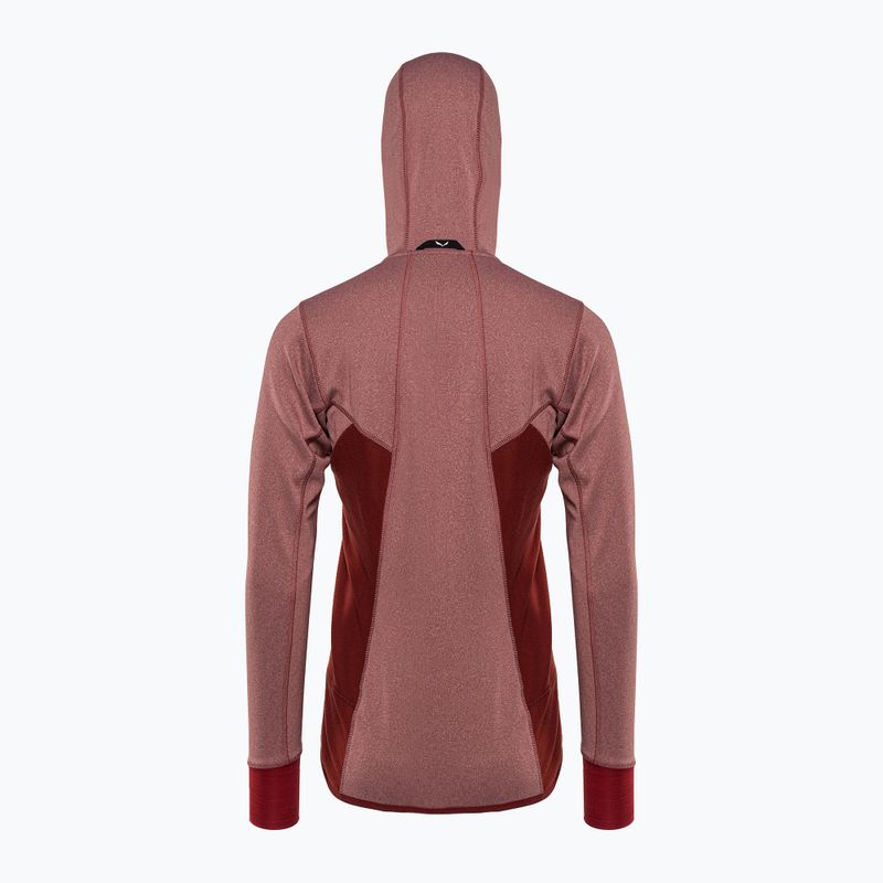 Salewa Puez Hybrid PL FZ Hoody γυναικείο fleece φούτερ κόκκινο 00-0000027389 2