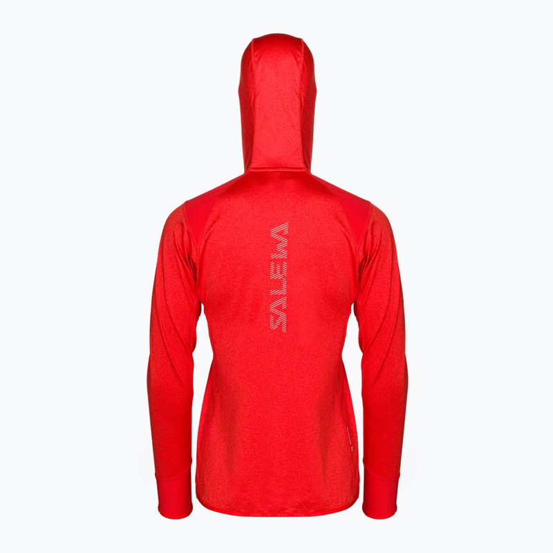 Salewa γυναικεία fleece Agner Hybrid PL/DST FZ Hoody κόκκινο 00-0000027372 2