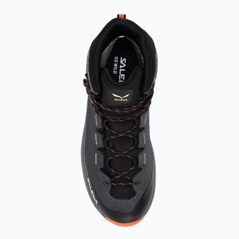 Παιδικά παπούτσια πεζοπορίας Salewa MTN Trainer 2 Mid PTX onyx/alloy 5