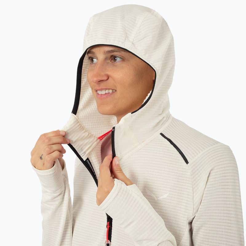 Γυναικεία φούτερ πεζοπορίας Salewa Pedroc PL Hooded white 4