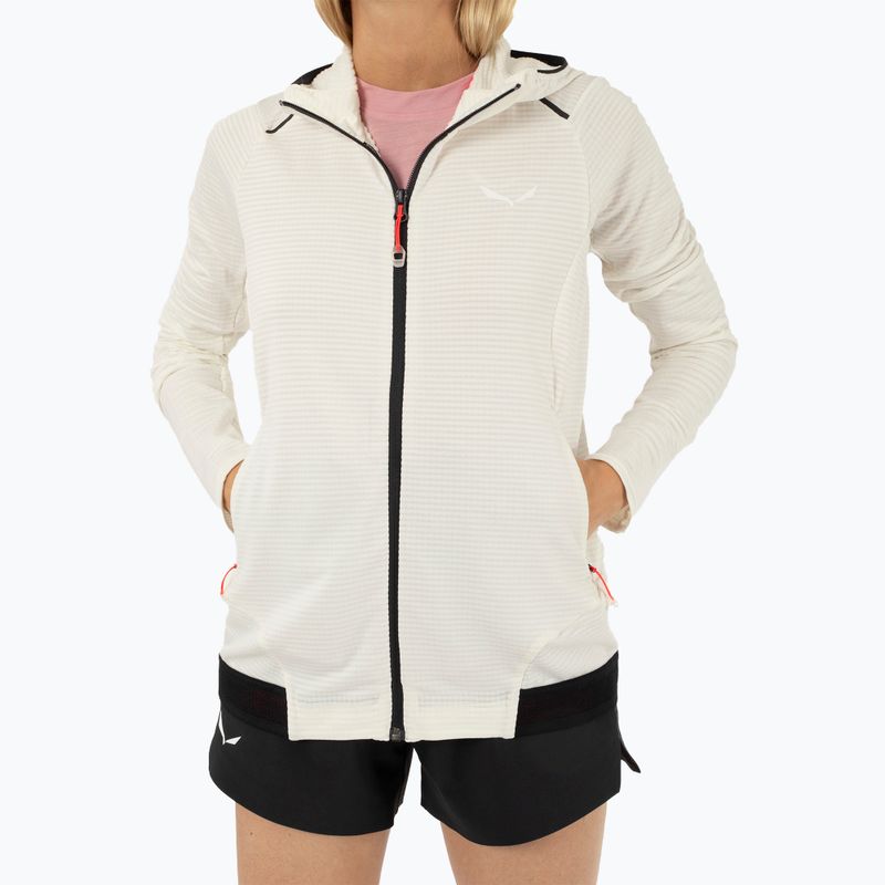 Γυναικεία φούτερ πεζοπορίας Salewa Pedroc PL Hooded white 5