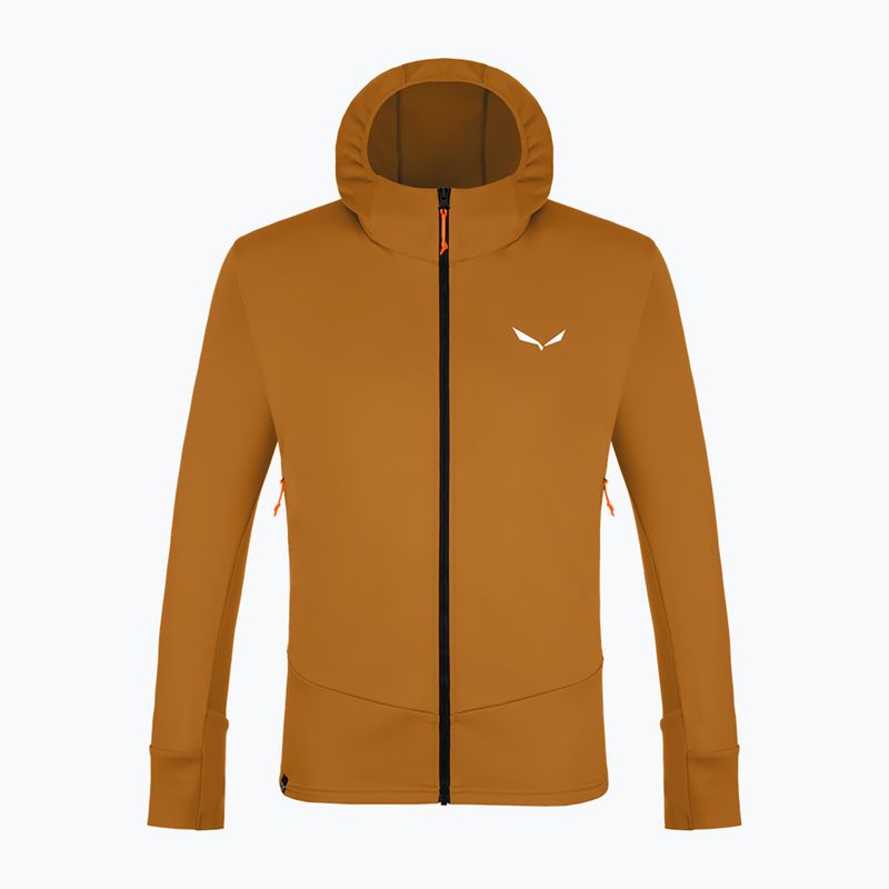 Ανδρικό φούτερ πεζοπορίας Salewa Puez PL Hooded golden brown