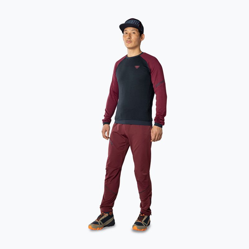 Ανδρικό μακρυμάνικο πεζοπορίας DYNAFIT Speed Polartec burgundy 2