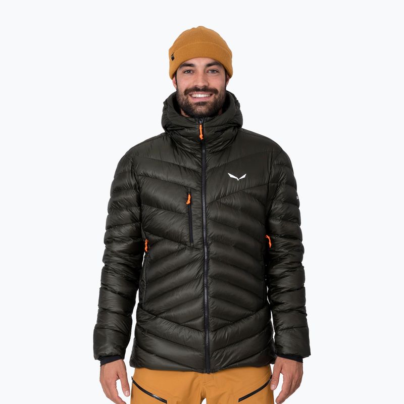 Ανδρικό μπουφάν Salewa Ortles Med 3 Rds Dwn down jacket σκούρο ελαιόλαδο 2