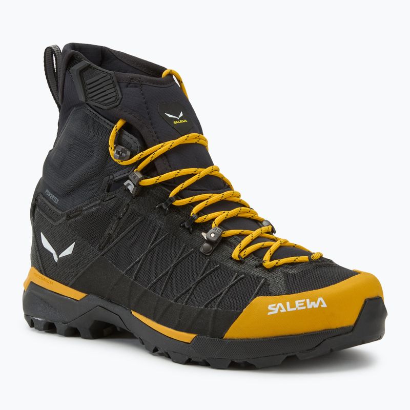 Ανδρικές μπότες πεζοπορίας Salewa Ortles Light Mid PTX χρυσό/μαύρο