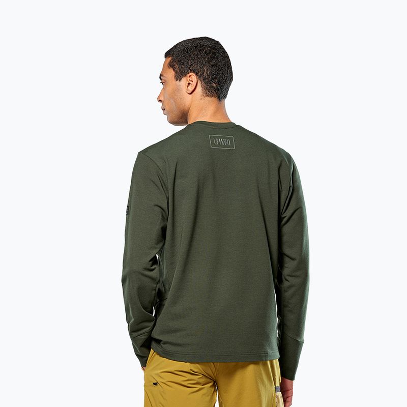 Ανδρικό φούτερ πεζοπορίας Salewa Fanes Dry Pullover dark olive 3