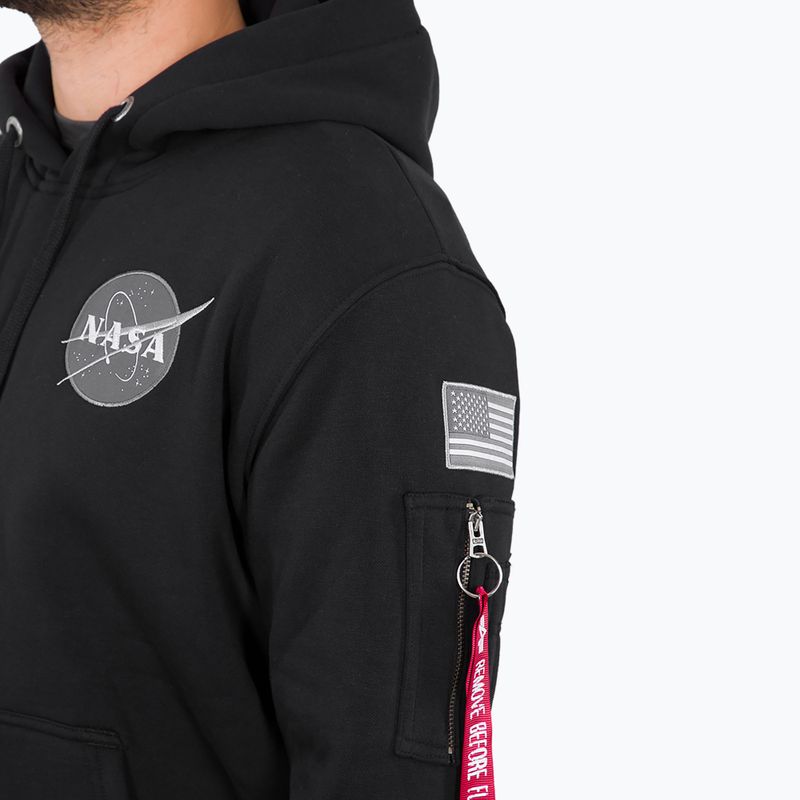 Alpha Industries ανδρικό φούτερ Space Shuttle μαύρο 4