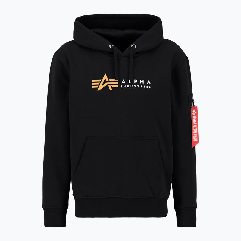 Alpha Industries ανδρικό φούτερ Alpha Label μαύρο