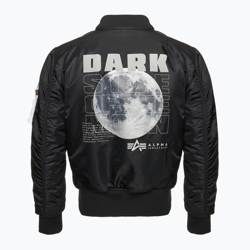 Ανδρικό Alpha Industries MA-1 VF Hood Dark Side μαύρο / ανακλαστικό μπουφάν 3