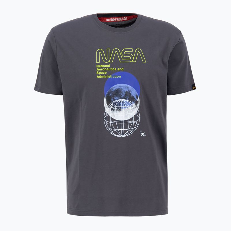 Alpha Industries NASA Orbit T vintage γκρι ανδρικό t-shirt 3