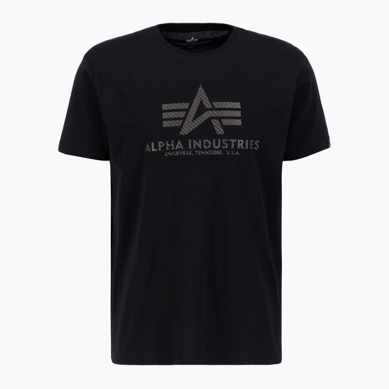 Alpha Industries ανδρικό μπλουζάκι Basic T Carbon μαύρο