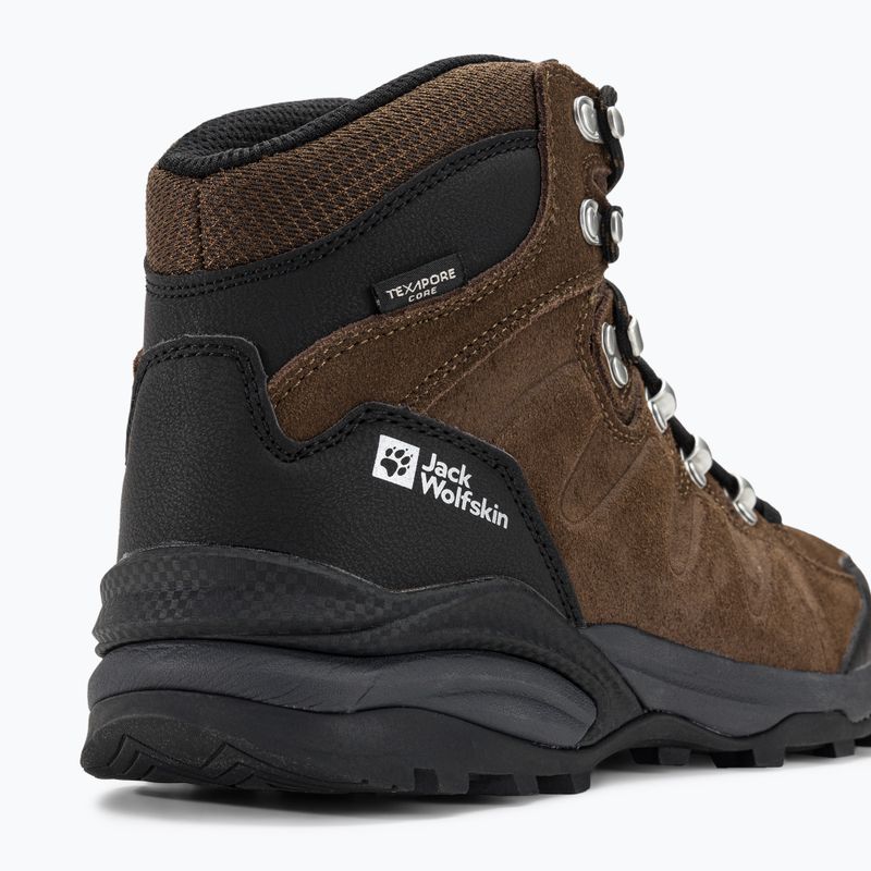 Jack Wolfskin Refugio Texapore Mid καφέ/phantom ανδρικές μπότες πεζοπορίας 9