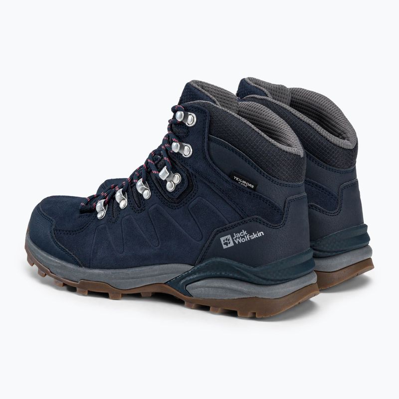 Jack Wolfskin γυναικείες μπότες πεζοπορίας Refugio Texapore Mid navy blue 4050871 3