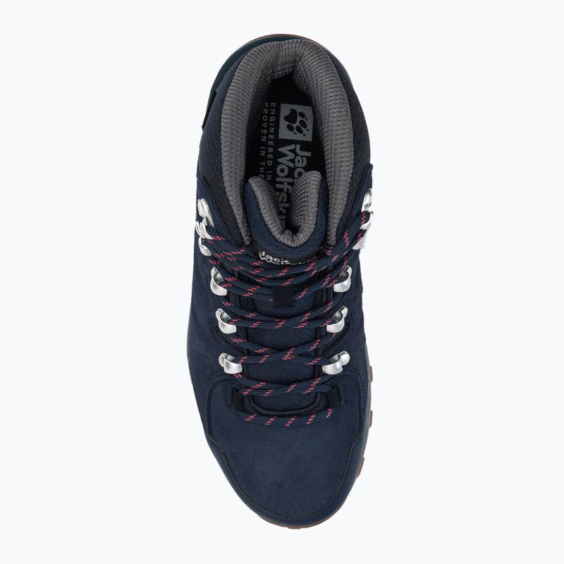 Jack Wolfskin γυναικείες μπότες πεζοπορίας Refugio Texapore Mid navy blue 4050871 6