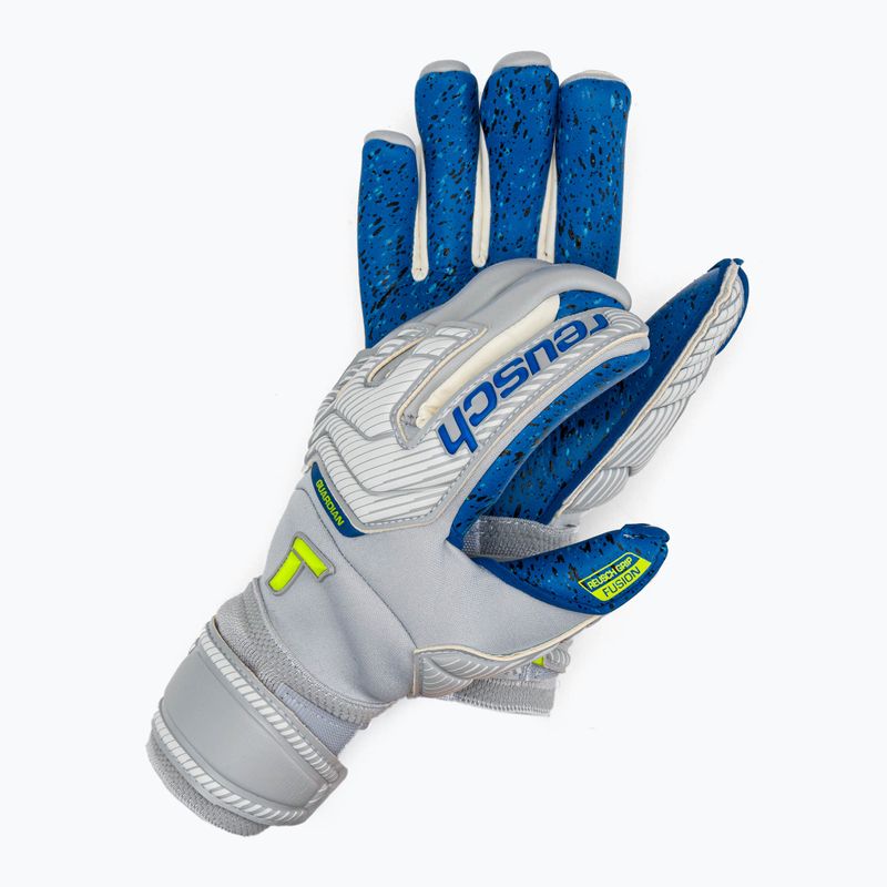 Reusch Attrakt Fusion Guardian γκρι γάντια τερματοφύλακα 5270985 2