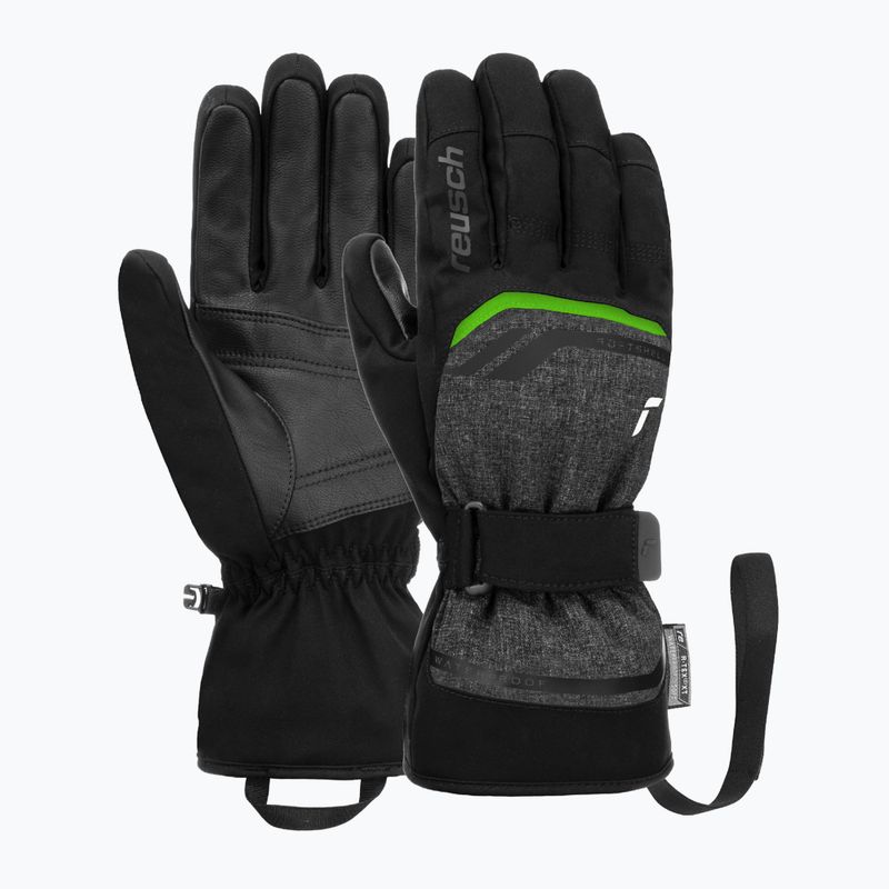 Γάντια σκι Reusch Outset R-Tex XT black/black melange/neon green