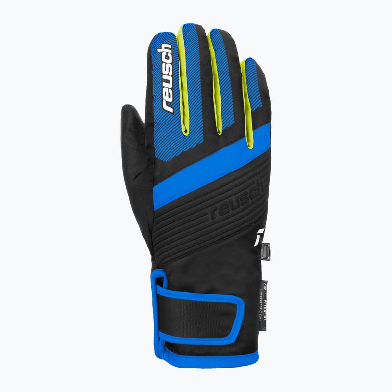 Παιδικά γάντια σκι Reusch Duke R-Tex XT black/brilliant blue/safety yellow 2