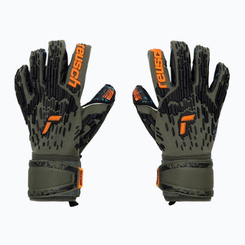 Reusch Attrakt Freegel Fusion Γάντια τερματοφύλακα πράσινα 5370095-5555