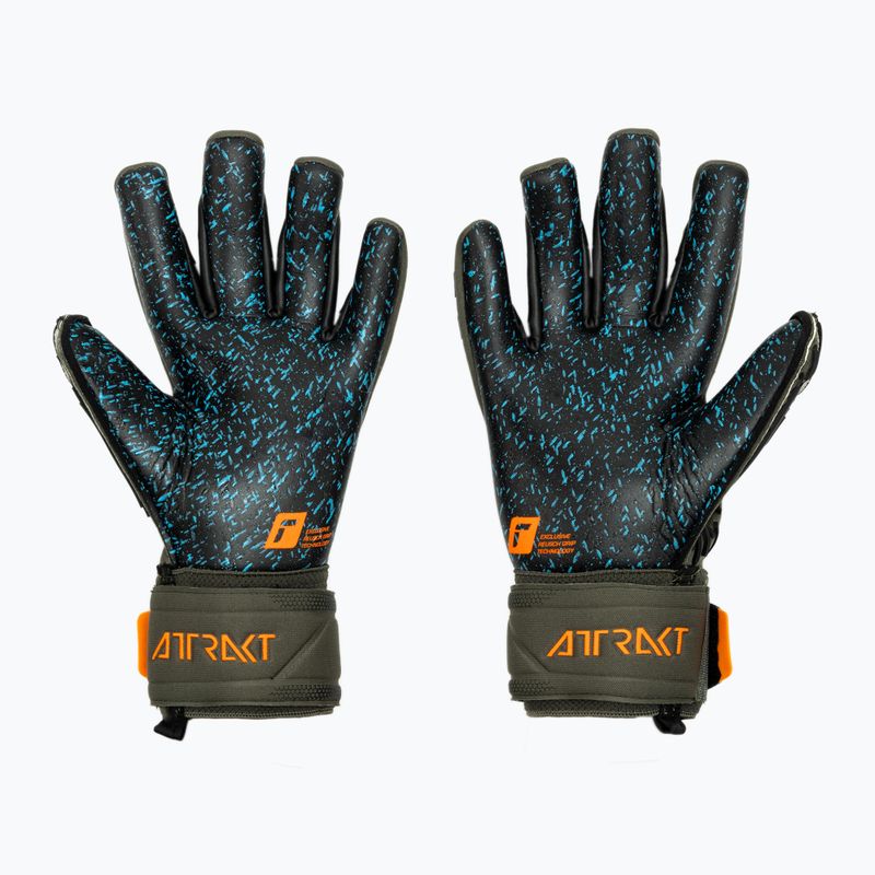 Reusch Attrakt Freegel Fusion Γάντια τερματοφύλακα πράσινα 5370095-5555 2