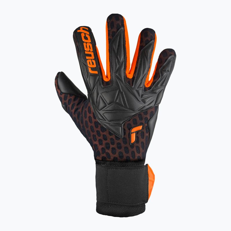 Γάντια τερματοφύλακα Reusch Attrakt Gold X Airvent black/shocking orange 2