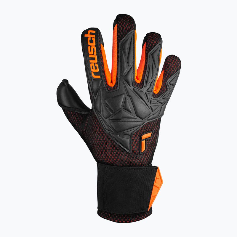 Γάντια τερματοφύλακα Reusch Attrakt Infinity Airvent black/shocking orange 2