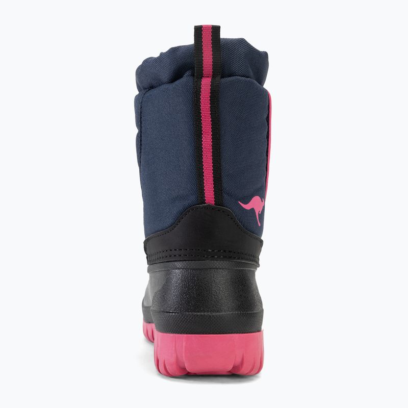 Παιδικές μπότες χιονιού KangaROOS K-Ben dk navy / daisy pink 6