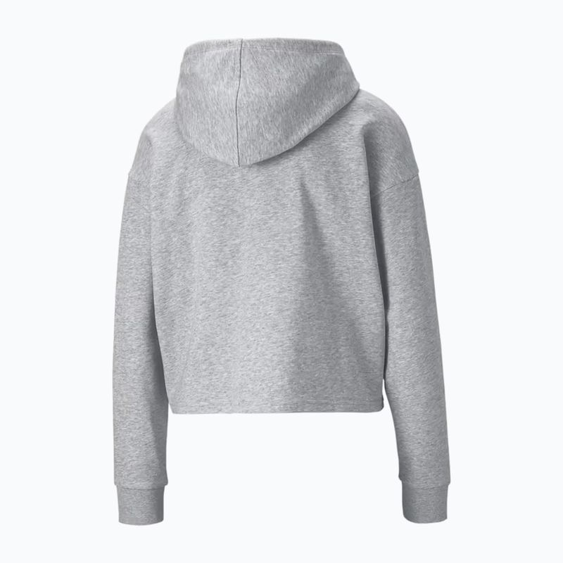 Γυναικείο φούτερ PUMA ESS Cropped Logo Hoodie TR ανοιχτό γκρι ερείκης 2