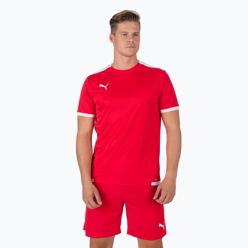 Ανδρική ποδοσφαιρική φανέλα PUMA teamLIGA Jersey κόκκινο 704917 01