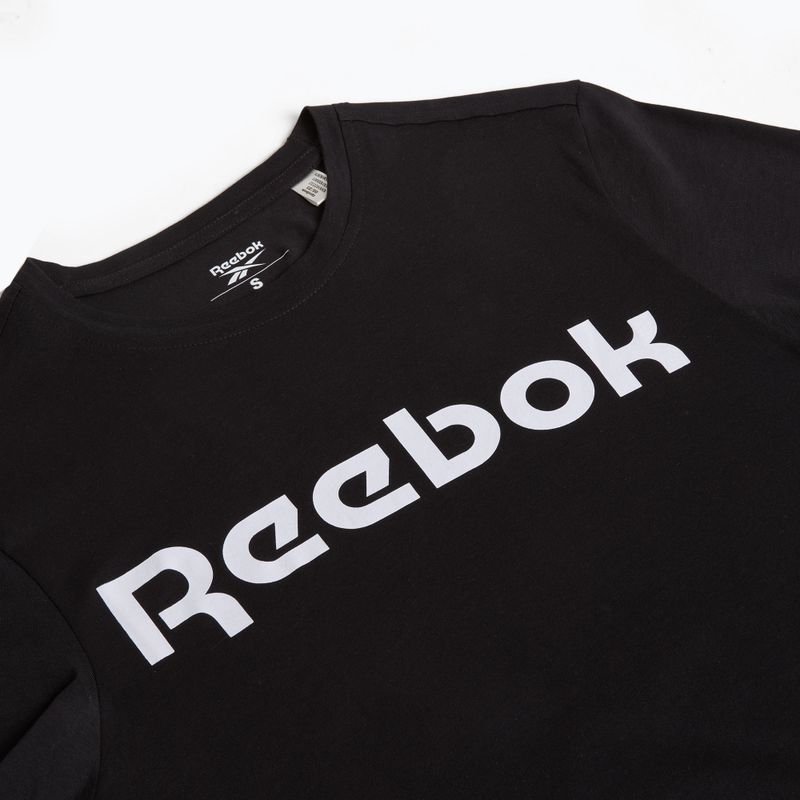 Ανδρικό Reebok Gs Linear Read T-shirt μαύρο/λευκό 3