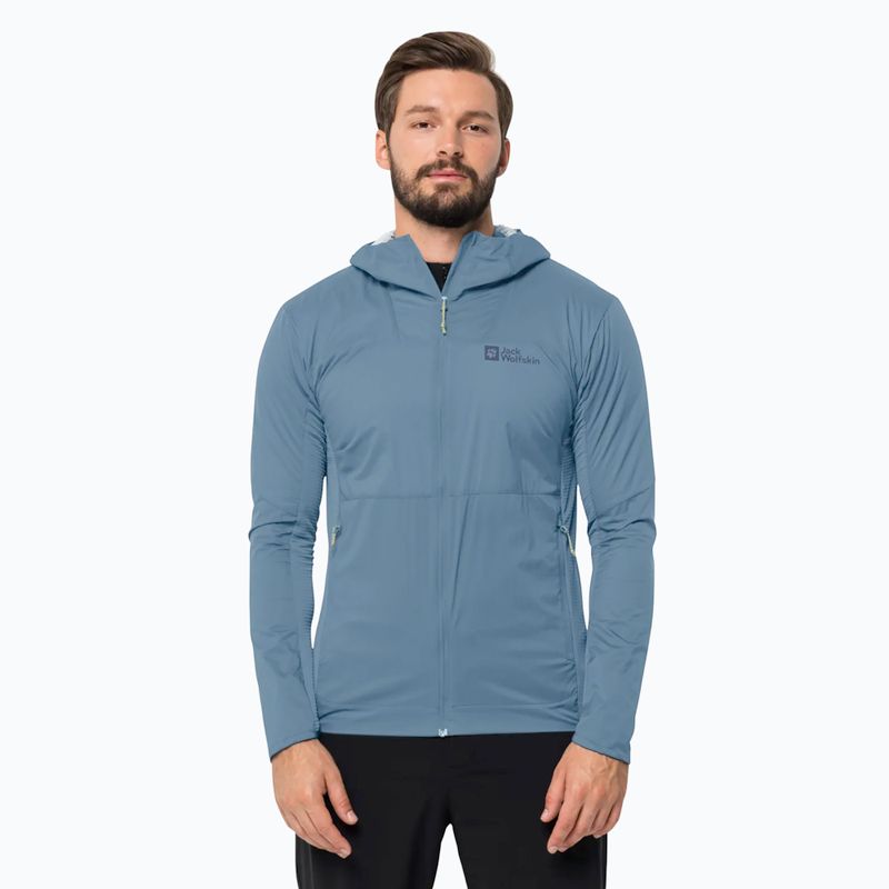 Jack Wolfskin Prelight Alpha ανδρικό υβριδικό μπουφάν elemental blue