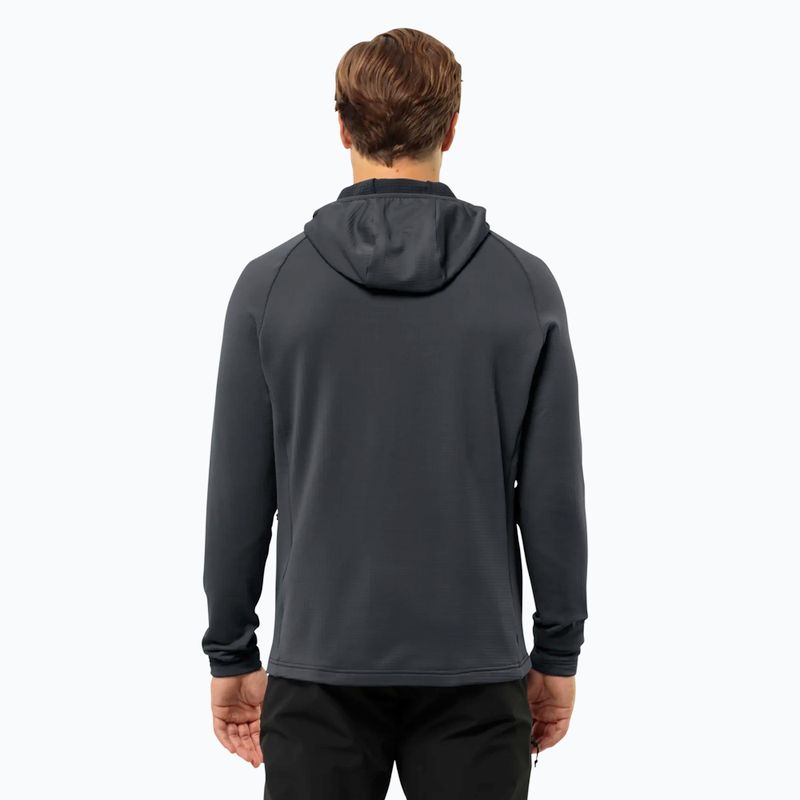 Ανδρικό Jack Wolfskin Kolbenberg Hooded Fz φαντομάς fleece φούτερ με κουκούλα 2