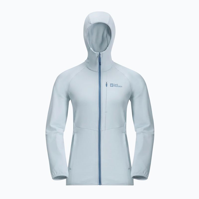 Jack Wolfskin γυναικείο fleece μπουφάν Kolbenberg Hooded Fz μαλακό μπλε 8