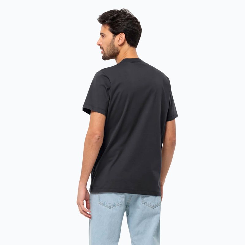 Jack Wolfskin ανδρικό T-shirt Essential μαύρο 2