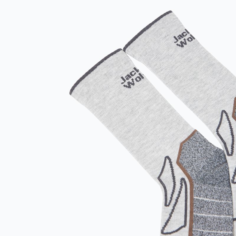 Jack Wolfskin Vojo Sock Cl C ανοιχτό γκρι κάλτσες πεζοπορίας 2