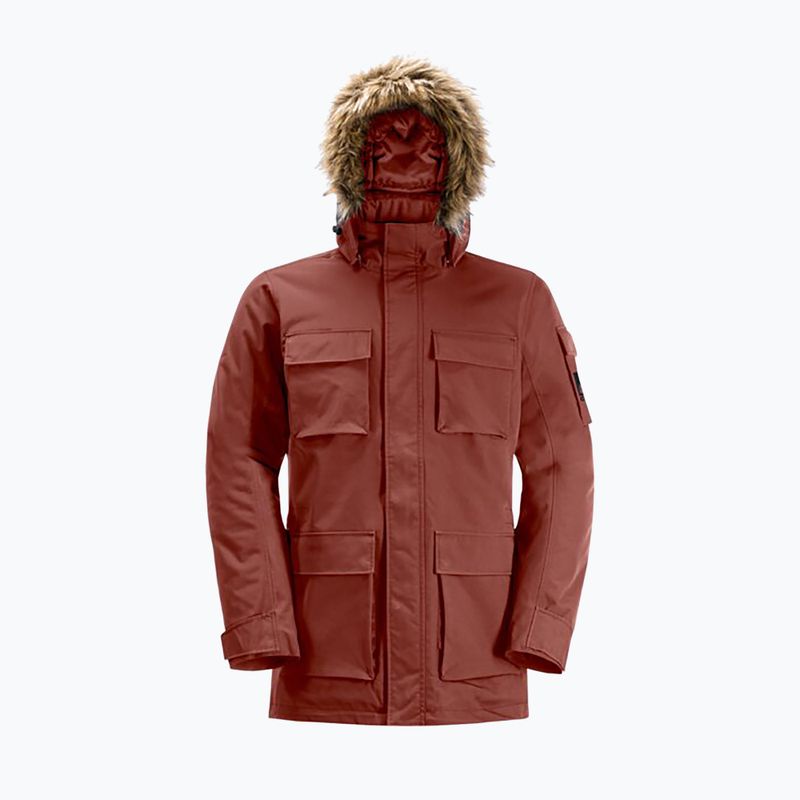 Jack Wolfskin ανδρικό πουπουλένιο μπουφάν Glacier Canyon Parka έντονη σκουριά 2