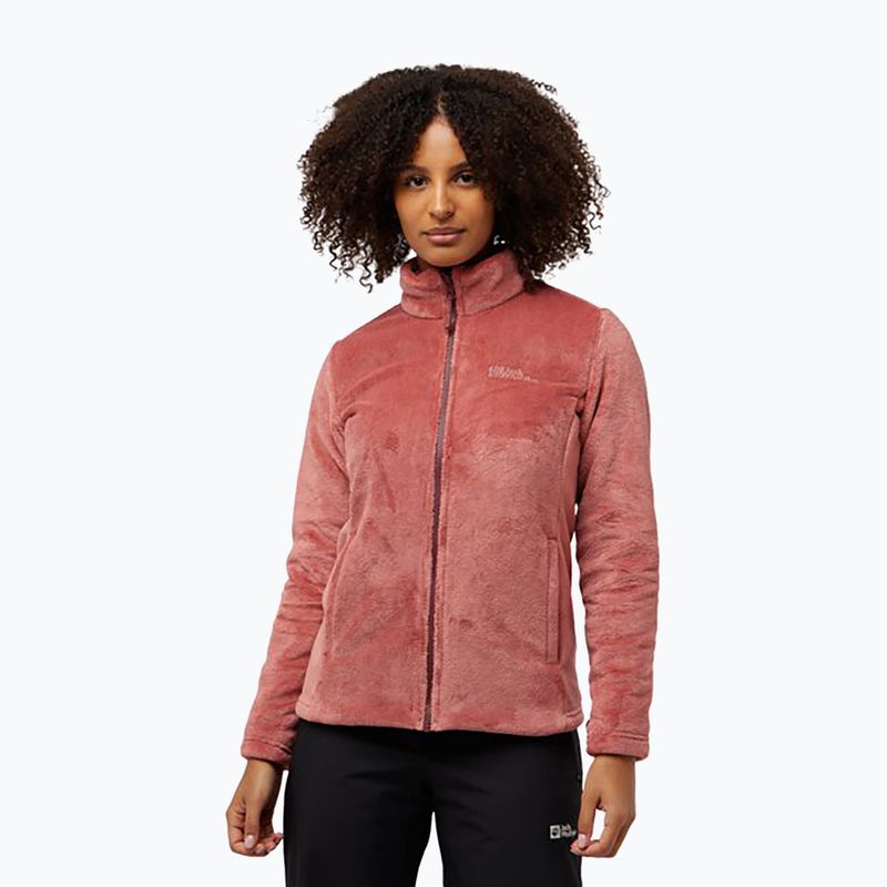 Jack Wolfskin γυναικεία φούτερ Rotwand 3In1 fleece φούτερ κόκκινη ώχρα 4