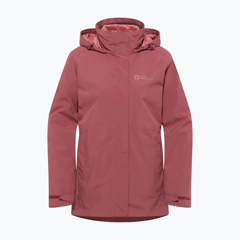 Jack Wolfskin γυναικεία φούτερ Rotwand 3In1 fleece φούτερ κόκκινη ώχρα 11