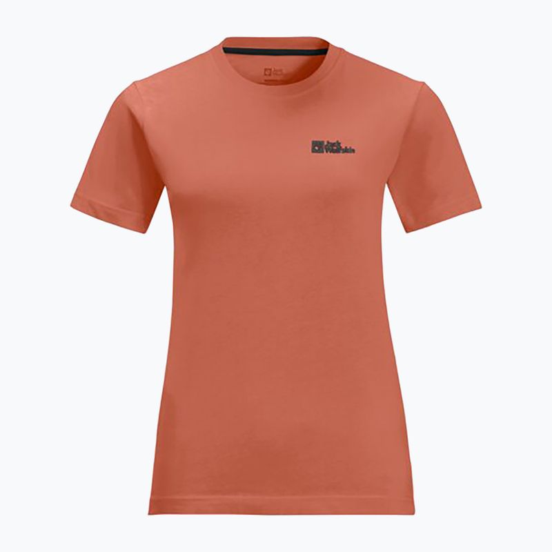 Γυναικείο t-shirt για πεζοπορία Jack Wolfskin Essential ζεστό κεχριμπάρι