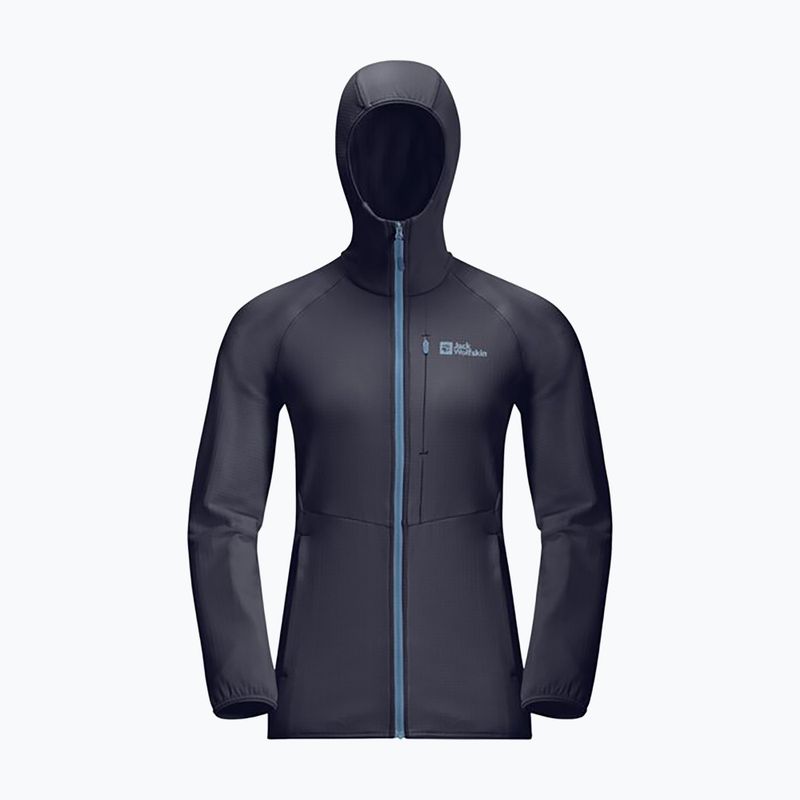 Jack Wolfskin γυναικείο fleece μπουφάν Kolbenberg Hooded Fz γραφίτης 2