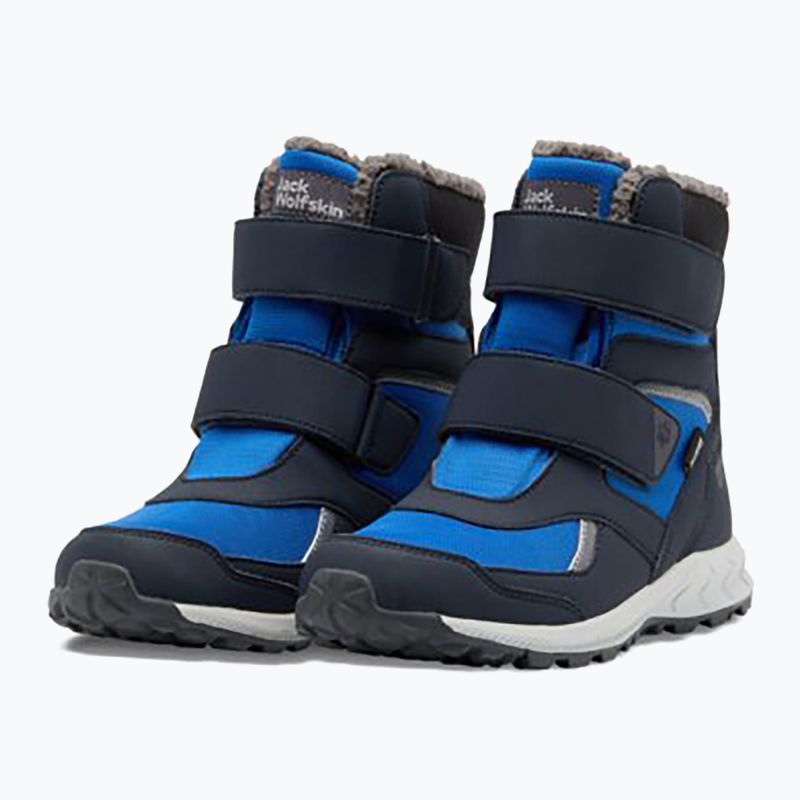 Παιδικές μπότες χιονιού Jack Wolfskin Woodland WT Texapore High VC crisp cobalt 10