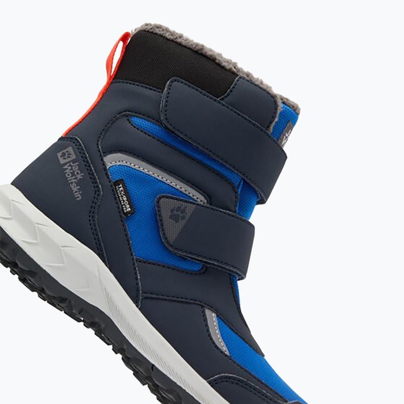 Παιδικές μπότες χιονιού Jack Wolfskin Woodland WT Texapore High VC crisp cobalt 14