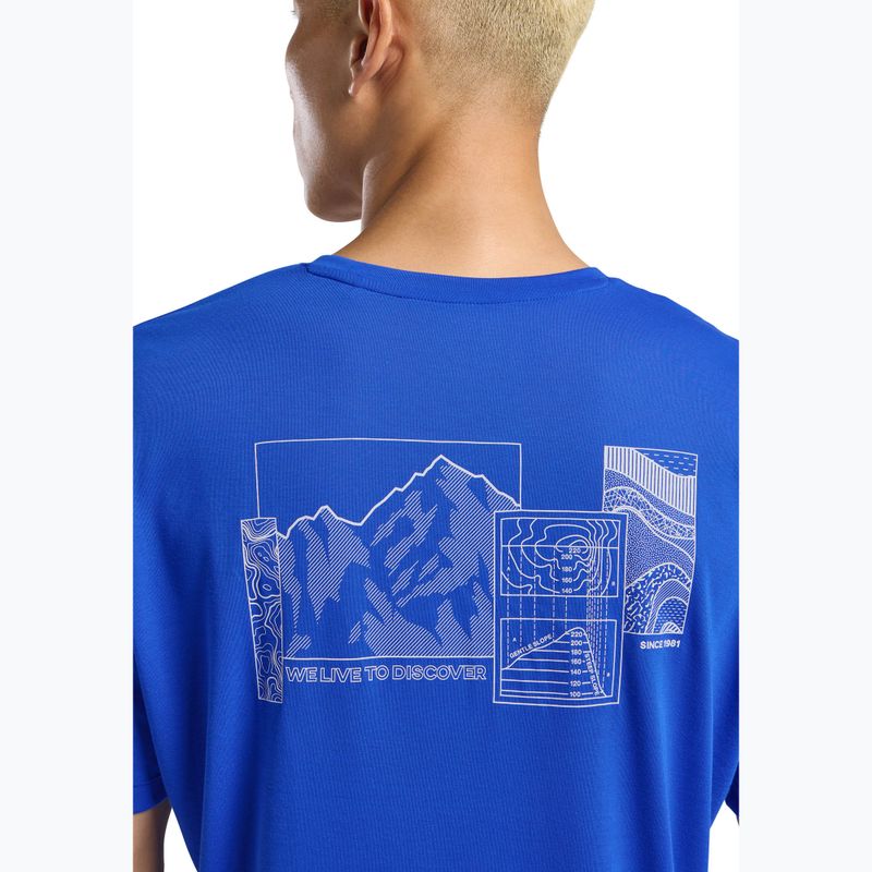 Jack Wolfskin ανδρικό t-shirt πεζοπορίας Vonnan Graphic explore vibrant blue 4