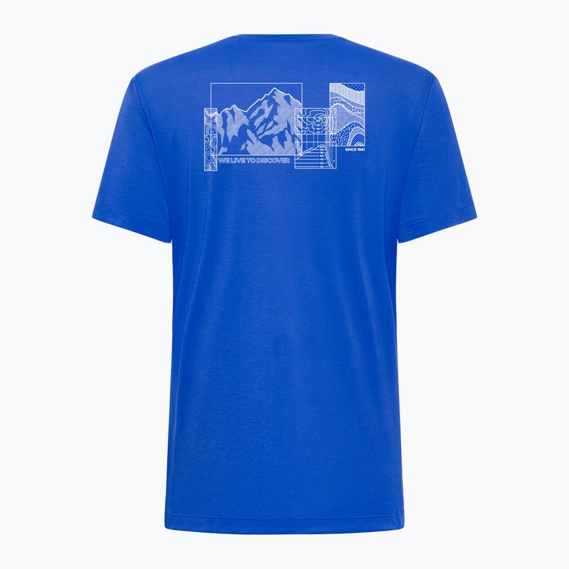 Jack Wolfskin ανδρικό t-shirt πεζοπορίας Vonnan Graphic explore vibrant blue 6