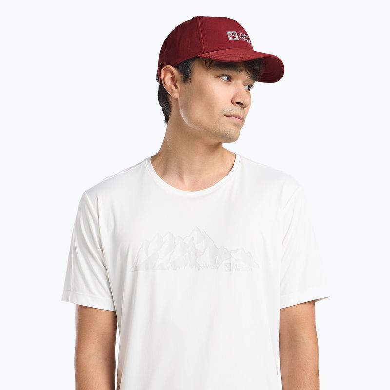 Jack Wolfskin Baseball Cap βαθύ ρουμπίνι 7