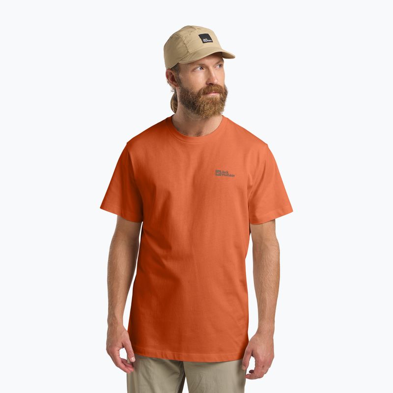 Jack Wolfskin ανδρικό t-shirt Essential καμένο πορτοκαλί