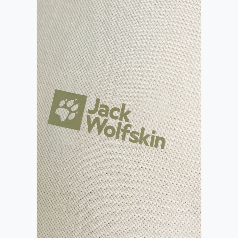 Jack Wolfskin ανδρικό πουκάμισο πόλο Essential cotton λευκό 8