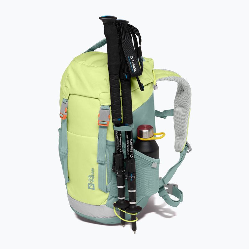 Jack Wolfskin Waldspieler 20 l δροσερό παιδικό σακίδιο πεζοπορίας matcha 3