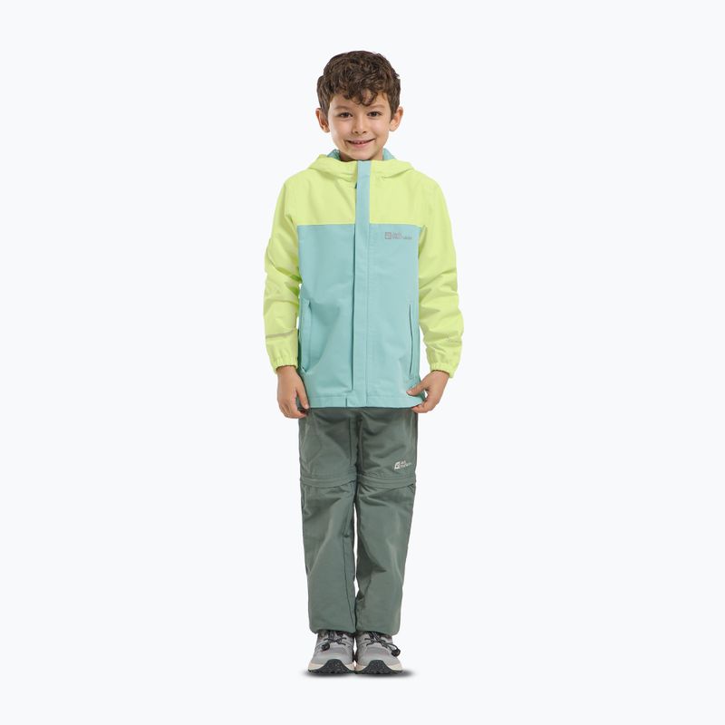 Jack Wolfskin παιδικό μπουφάν βροχής Tucan soft jade 6