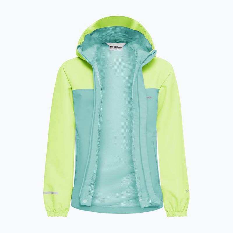 Jack Wolfskin παιδικό μπουφάν βροχής Tucan soft jade 14