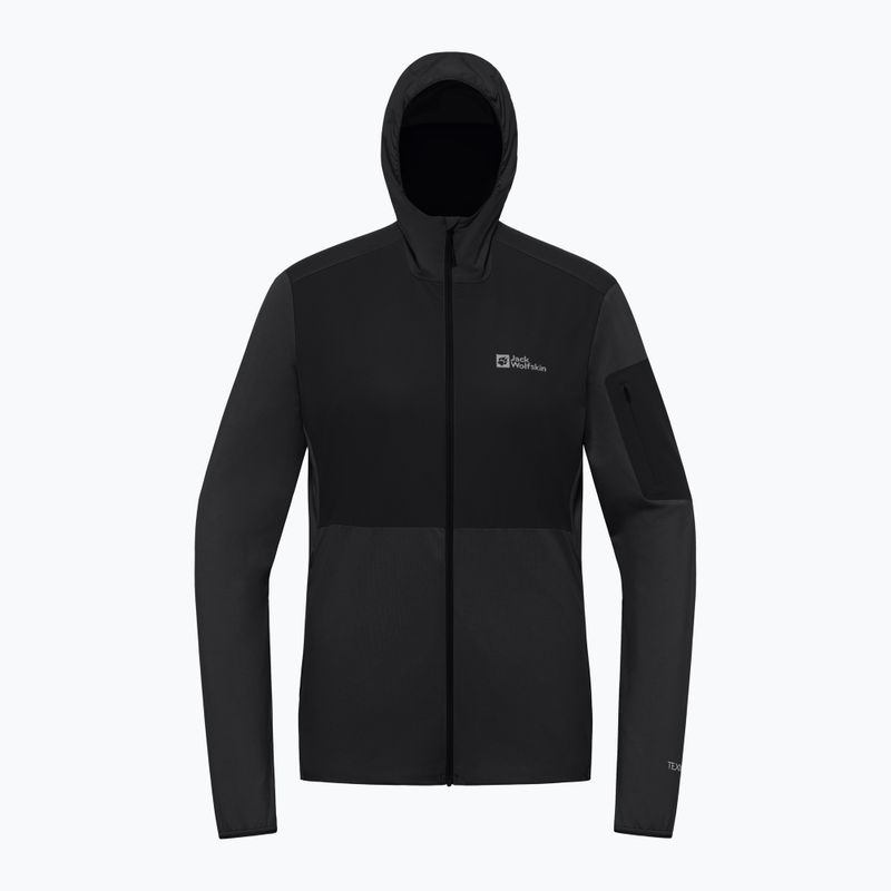 Jack Wolfskin γυναικείο fleece Prelight Trail Hoody μαύρο 8